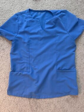 Mandala ceil blue scrub top